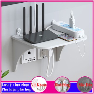 Kệ treo tường, kệ đặt modem wifi, đầu thu kỹ thuật số, remote, điện thoại