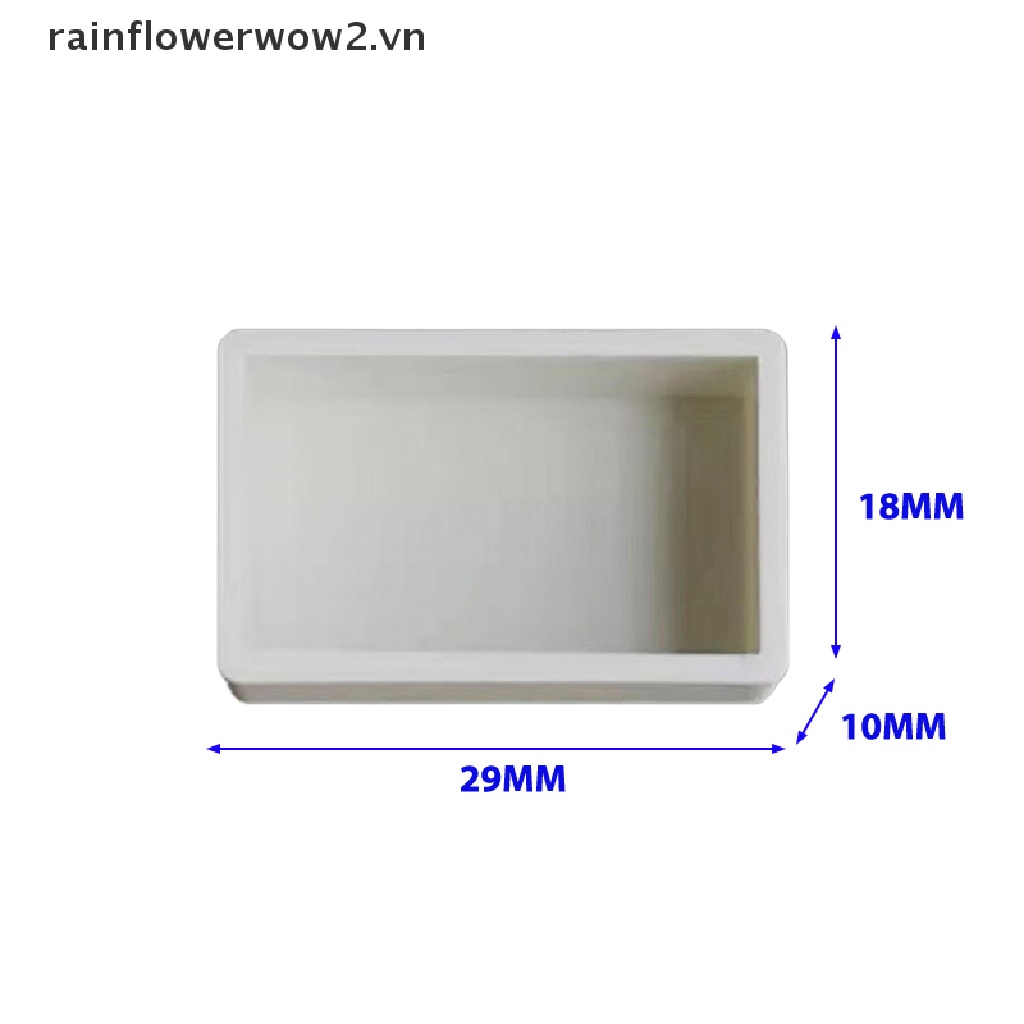 [er] Set 10 Khuôn Nhựa Rỗng Nửa Hình Nửa Chảo Vẽ Màu Nước Màu Nước