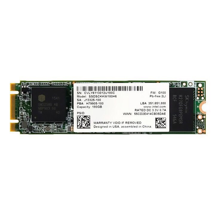 Ổ cứng SSD M.2 2280 SATA Intel 540s 180GB