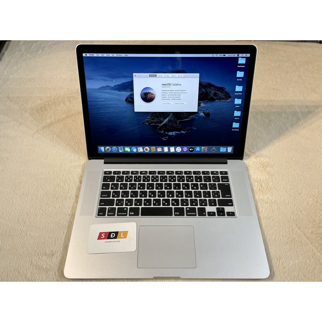 Máy tính MacBook Pro (Retina, 15-inch, Mid 2015) Quad-Core i7 2.8 GHz / RAM 16GB / SSD 512GB MJLT2 | BigBuy360 - bigbuy360.vn