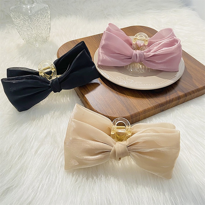 Kẹp Tóc Hình Nơ Xinh Xắn Phong Cách Hàn Quốc Cho Nữ