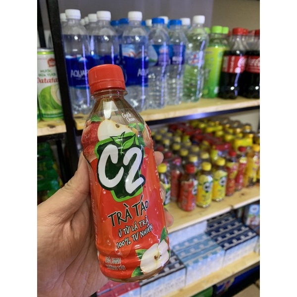 Thùng 24 chai trà xanh C2 vị táo 360ml