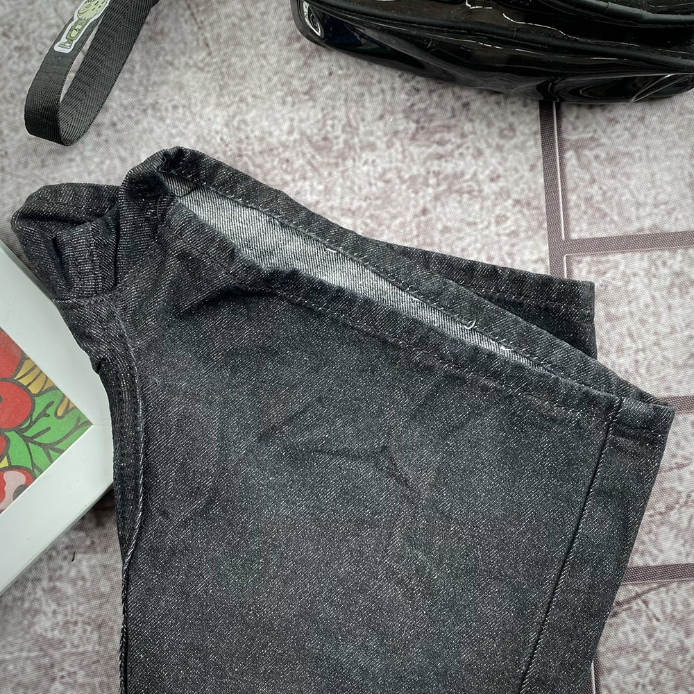 Quần Short Jean Nữ Lai Cuôn Trơn Basic Phong Cách Trẻ Trung Năng Động 3 Màu | BigBuy360 - bigbuy360.vn