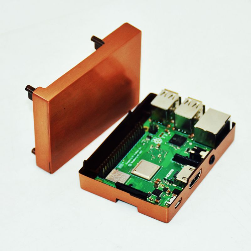 Vỏ Bảo Vệ Bằng Nhôm Đồng Cho Raspberry Pi 3 2