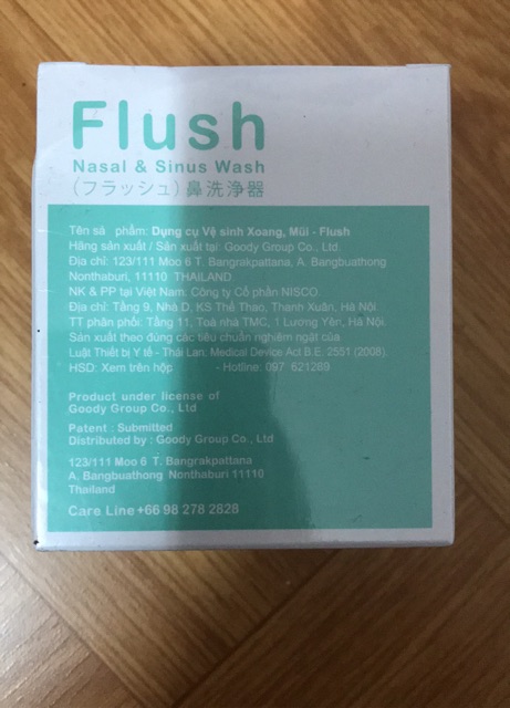 Muối rửa mũi Flush - Hộp 30 gói