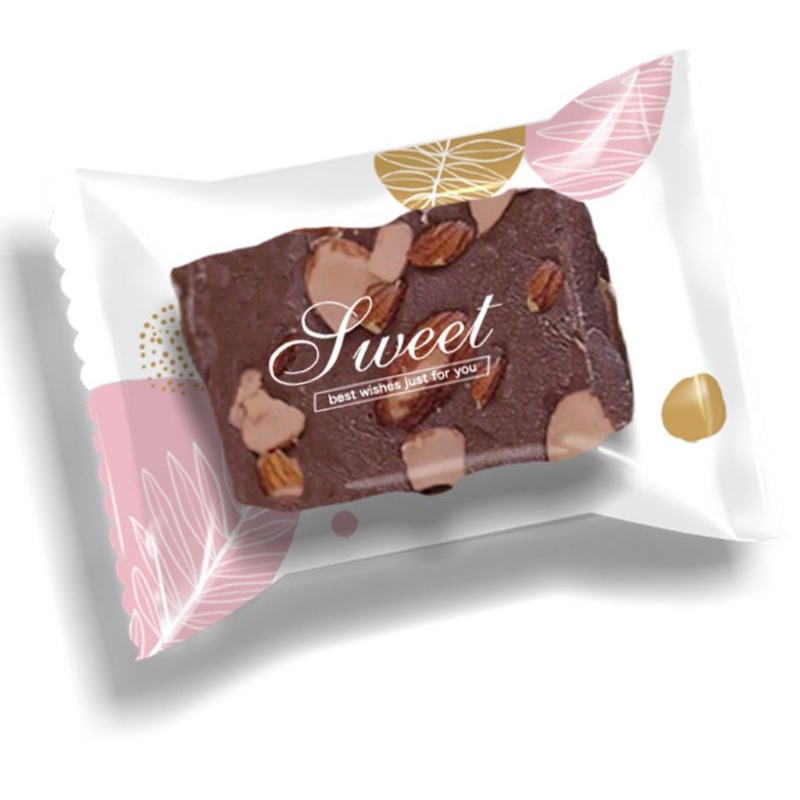 Set 100 Túi bánh QUY CHẤM HỒNG CHẤM VÀNG qui cookies cookie hàn miệng size 7*10 cm