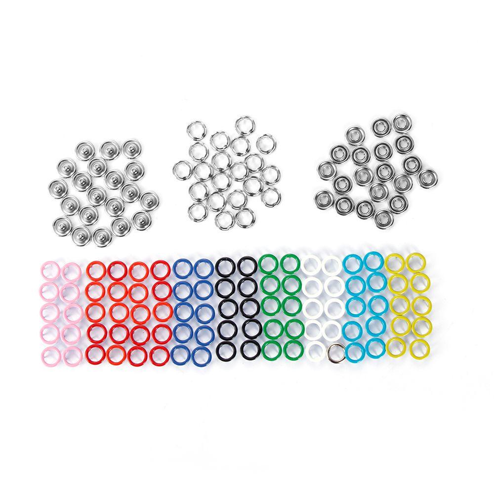 Set 10 Set 40 Nút Bấm Bằng Kim Loại Diy Tiện Dụng