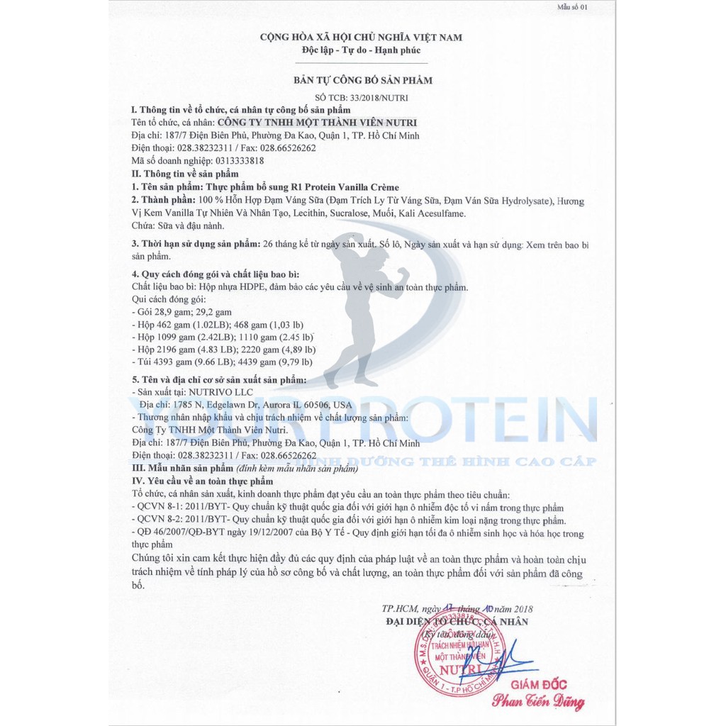 Bột Tăng Cơ Rule 1 PROTEIN - 5lbs - IB chọn vị