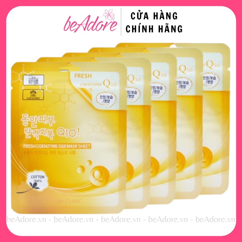 Mặt Nạ Dưỡng Da 3W CLINIC Mask Sheet Coenzym Q10 23g