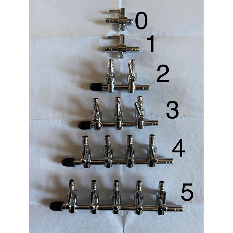 Van khoá inox chia khí CO2/OXI