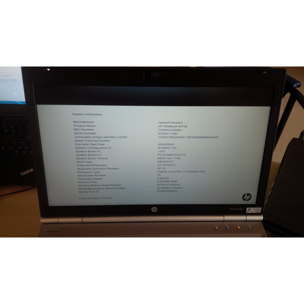 HP Elitebook 8570p: hàng usa - VGA rời, màn HD + | BigBuy360 - bigbuy360.vn