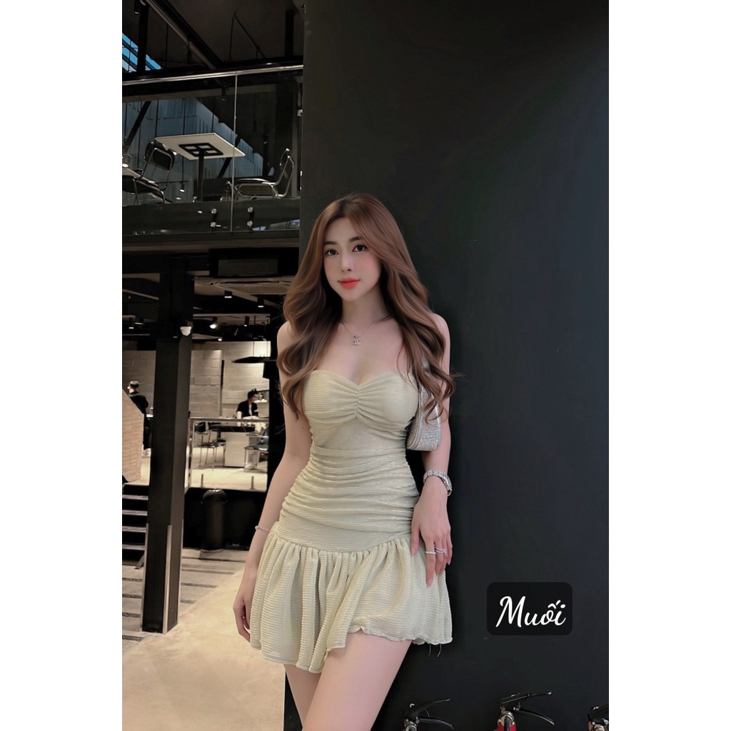 Váy nhũ 2s chân xòe