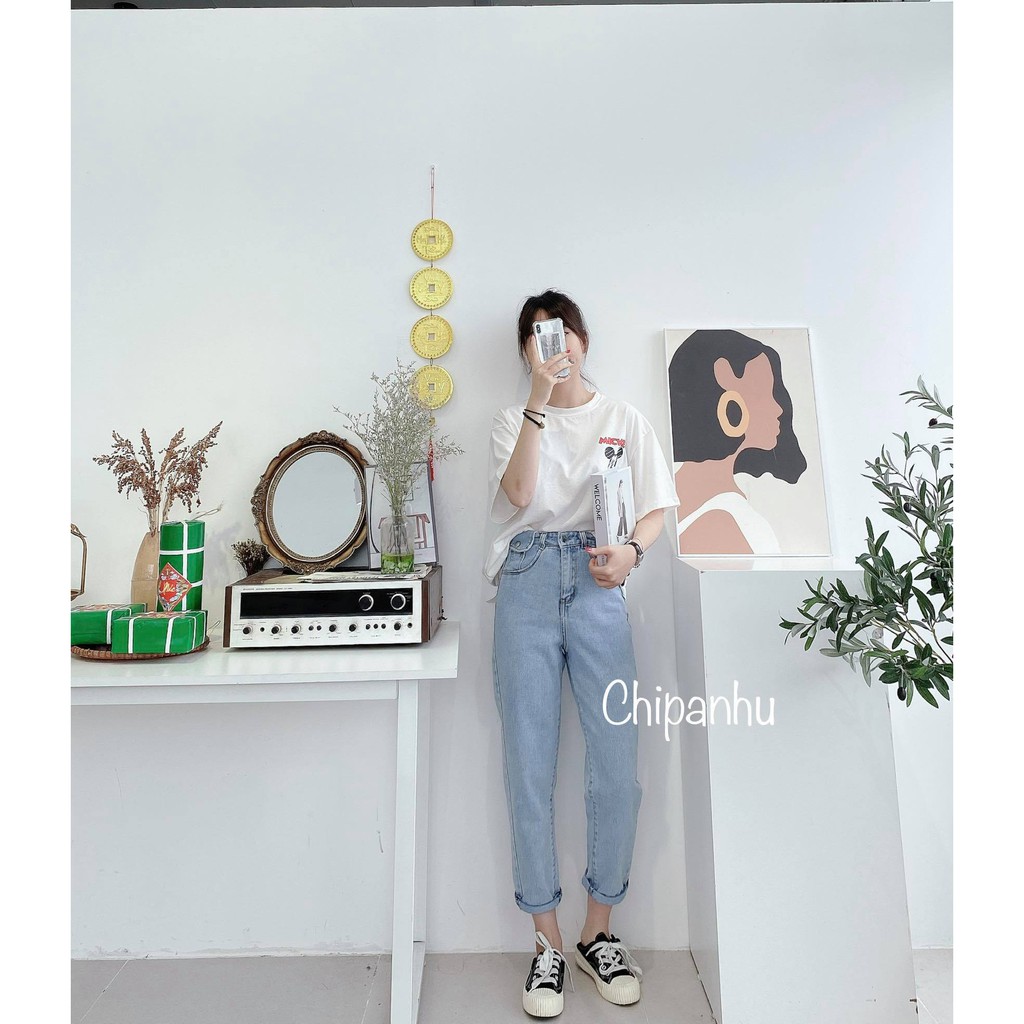 QUẦN BAGGY JEANS TÚI NẮP - QBG9060