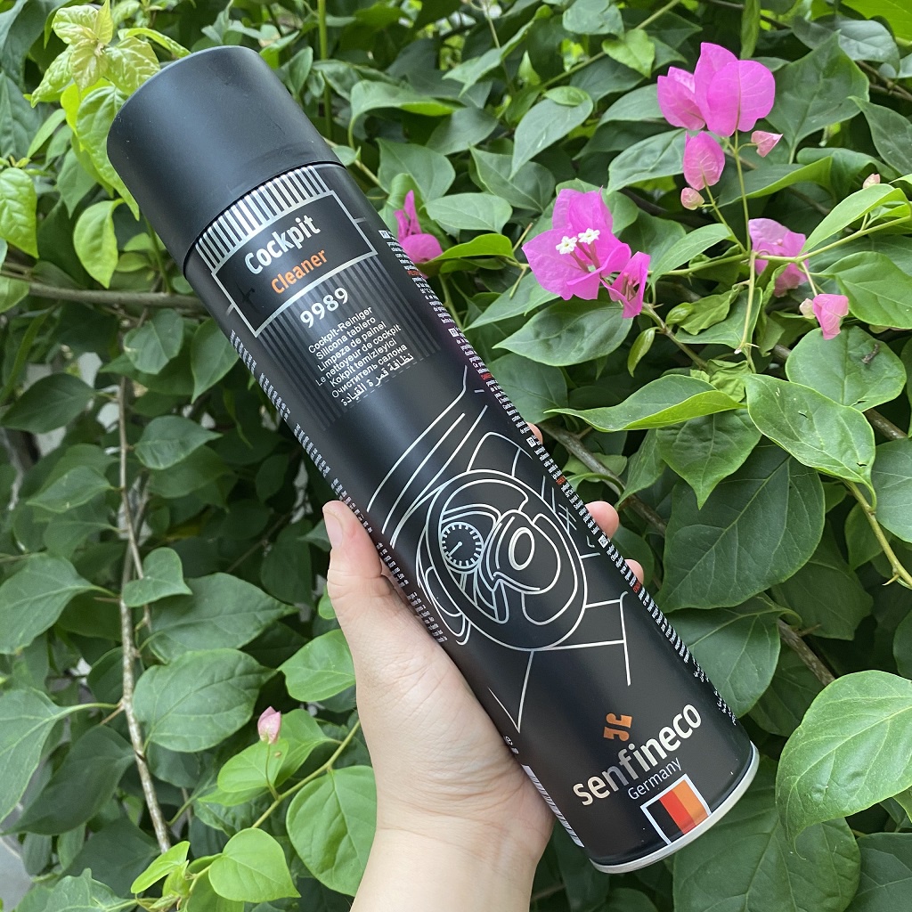 Dung Dịch Làm Sạch , Bảo Vệ Taplo, Nhựa, Simili, Da Nội Thất, Buồng Lái - Senfineco Cockpit Cleaner 9989 (650ml)