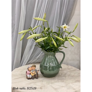 Bình sữa cắm hoa, men hỏa biến. Gốm sứ Bát Tràng