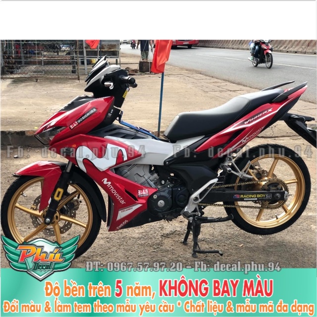 Tem rời Winner X Movistar đỏ trắng -1