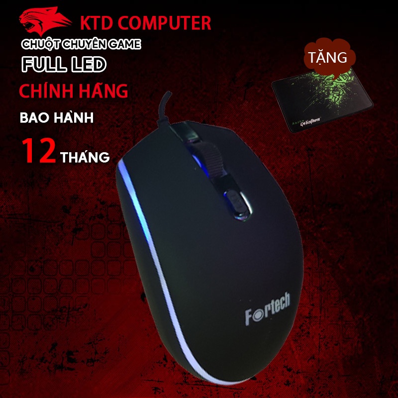 Chuột chuyên game full led chính hãng bảo hành 12 tháng