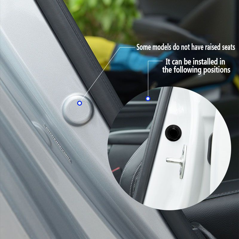 Set 4 / 8 Miếng Đệm Cách Âm Chống Sốc Thông Dụng Cho Cửa Xe Hơi