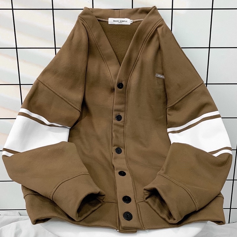 Áo Khoác Cardigan LET’GO Vải Nỉ Bông Form Rộng Phong Cách Ulzzang Unisex