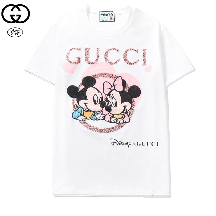 Áo Thun Ngắn Tay Thêu Hình Chuột Mickey Đính Sequin Thời Trang Cho Nam Và Nữ