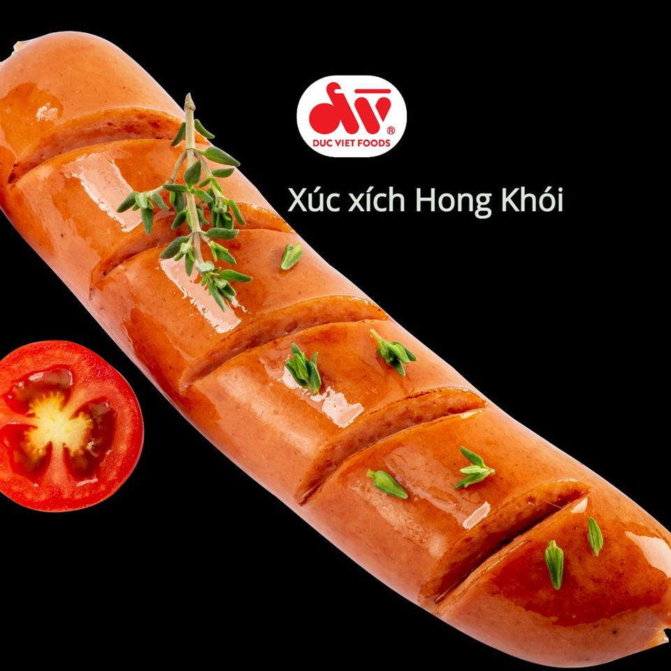 Xúc xích King BBQ - Đức Việt, Xúc xích King BBQ Cao Cấp, Chuẩn vị Đức, Gói 250g