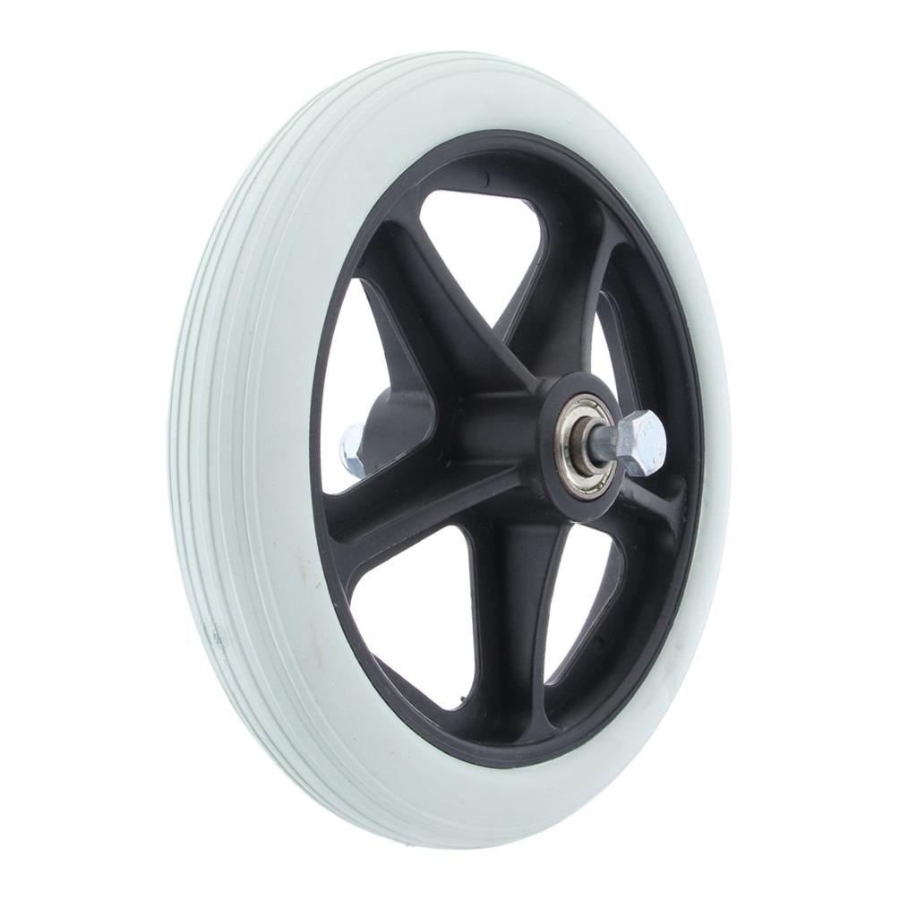 [Hàng mới về] Bánh xe lăn trước thay thế bằng hợp kim abs màu xám 6 inch