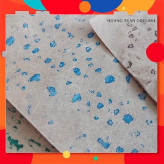 Giấy kraft họa tiết cườm, giấy kraft origami khổ to