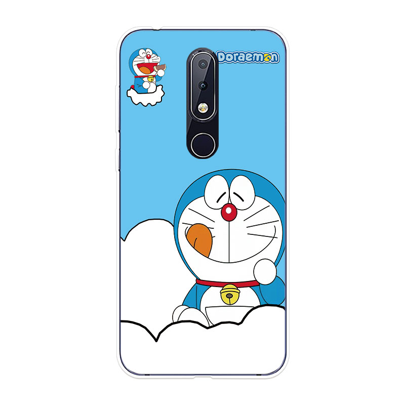 Ốp Lưng Nokia 6.1 7.1 Plus 8 8.1 X6 X7 TPU mềm Case Doraemon