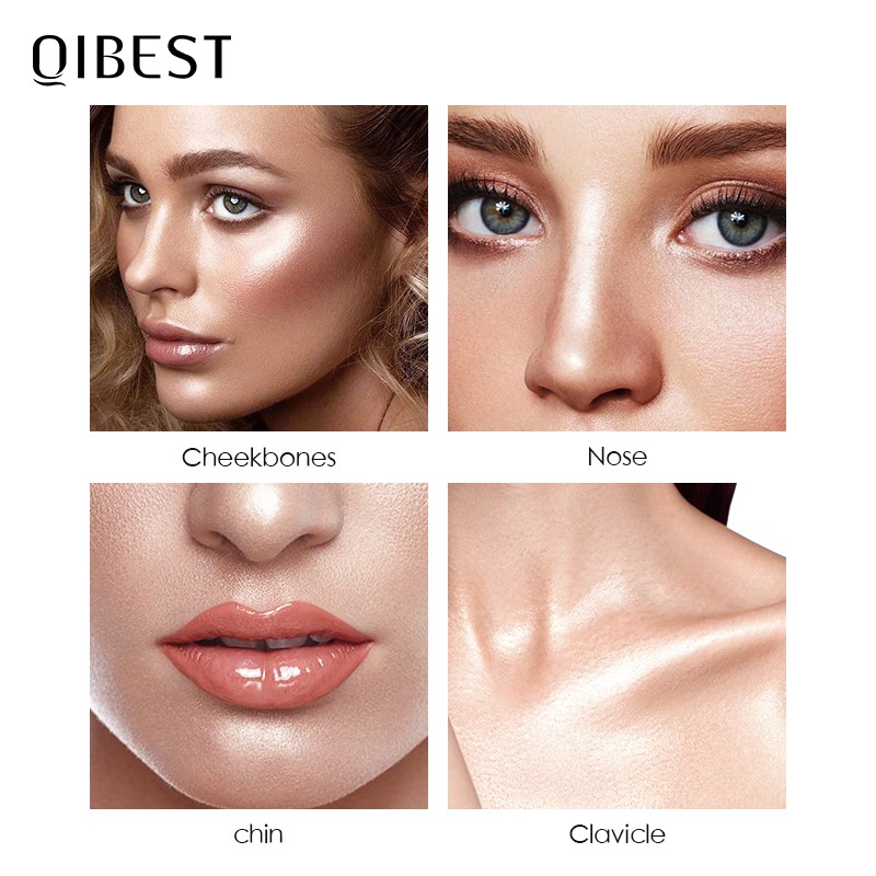 Kem bắt sáng QIBEST làm sáng cho mặt 3D 4 màu tùy chọn 33.5g | BigBuy360 - bigbuy360.vn