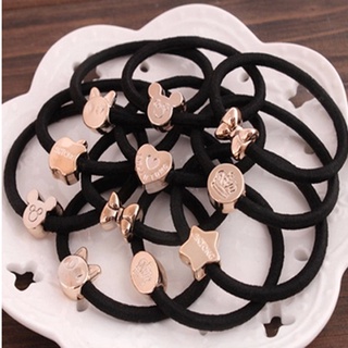 Black high elastic hair elastic band