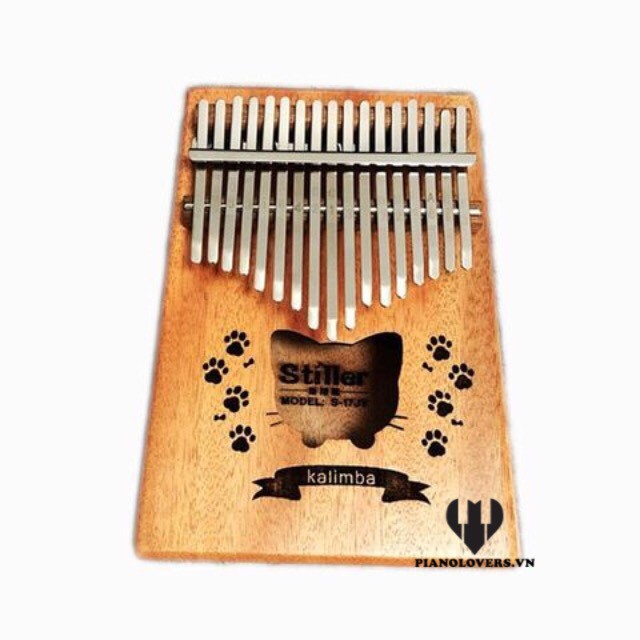 ( Full phụ kiện ) Đàn Kalimba USA gỗ cao cấp mèo 17 phím - Thumb Piano 17b keys