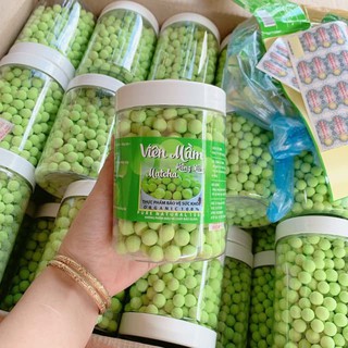 1kg - 2 hộp viên mầm đậu nành hồng sâm matcha tăng vòng 1, đẹp da, tăng sinh lý nữ