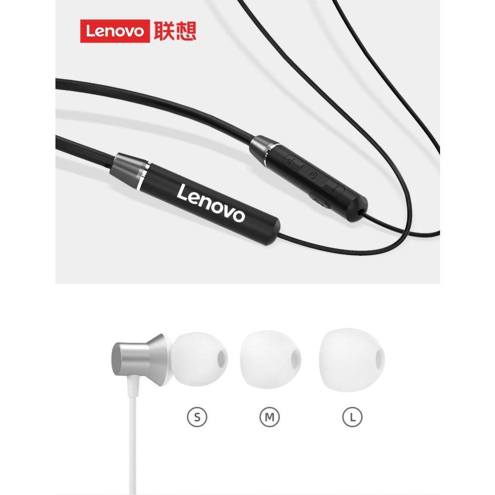 Tai Nghe Nhét Tai Thể Thao Không Dây Bluetooth 5.0 Pin Dài IPX5 Giảm Tiếng Ồn Chống Nước Có Mic Cho Lenovo HE05X Ii HE05