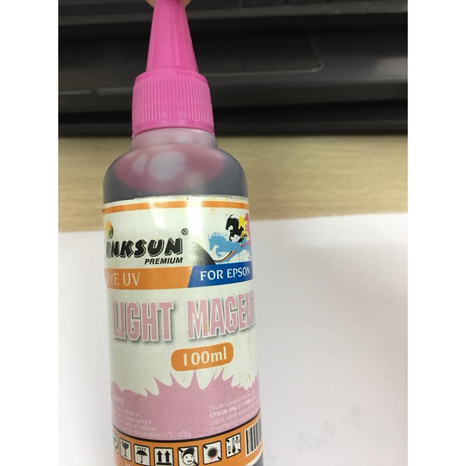 ☘️ Mực Dye UV Epson 100ML đỏ nhạt