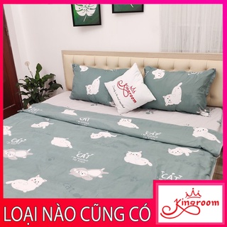 Bộ chăn ga gối 4 món cotton cao cấp 917 Shop Kingroom chuyên ga trải giường 1m8,1m6,1m4,1m2