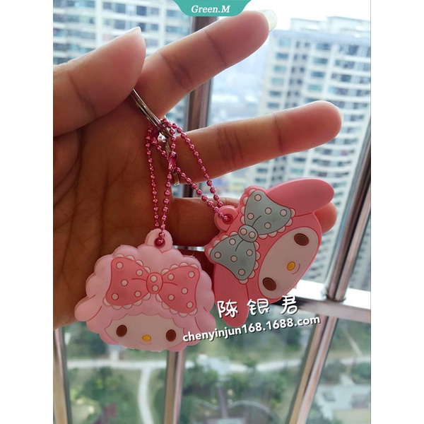 Móc Khóa Gắn Ba Lô Bằng Silicon Họa Tiết Hoạt Hình Dễ Thương Bắt Mắt