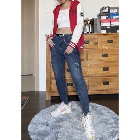 Quần jeans skinny ôm co giãn 100cm