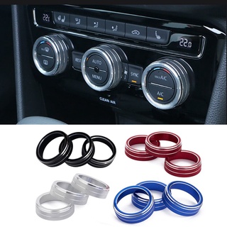 Vỏ bọc núm điều hòa xe hơi bằng hợp kim nhôm cho volkswagen vw tiguan golf mk7 passat b8 t-roc atlasc atlas