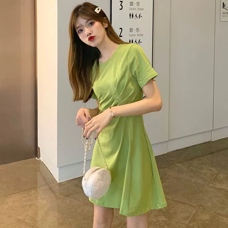 Đầm Nữ Ngắn Tay Dáng Chữ A Xinh Xắn | BigBuy360 - bigbuy360.vn