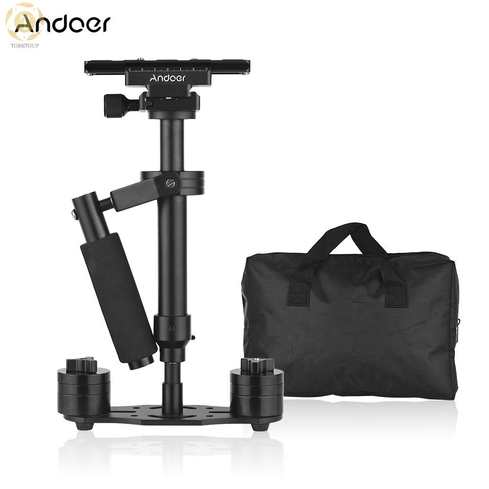 Gimbal cầm tay Andoer cố định máy ảnh với tấm nhả nhanh vít 1/4 inch cho camera DSLR DV GoPro Max sức tải 1.5kg