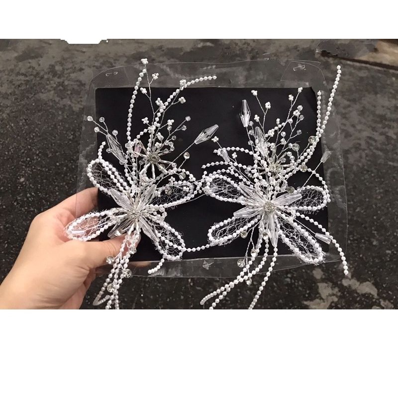 cặp 2 cài tóc cô dâu