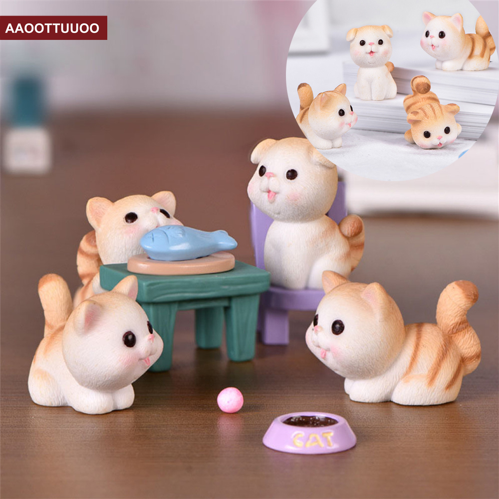 Mô hình chú mèo trang trí nội thất xinh xắn
