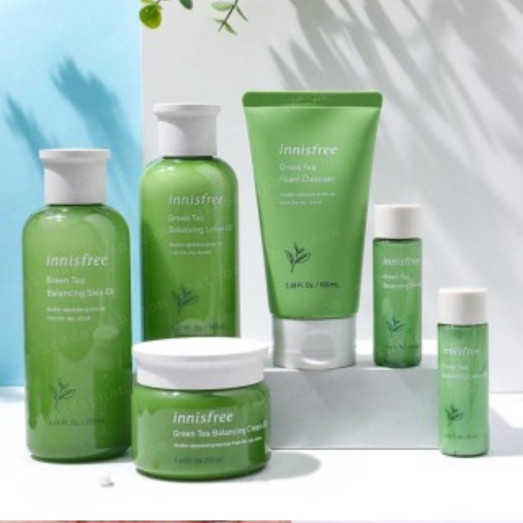 (AUTH) SET DƯỠNG TRÀ XANH INNISFREE 6 MÓN