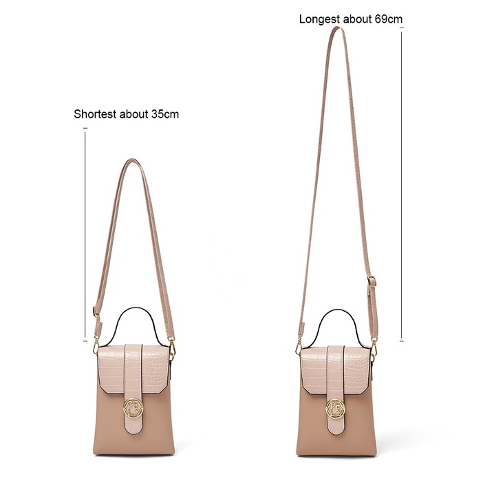 Túi da pu PIERRE LOUES đeo chéo đựng điện thoại đa năng