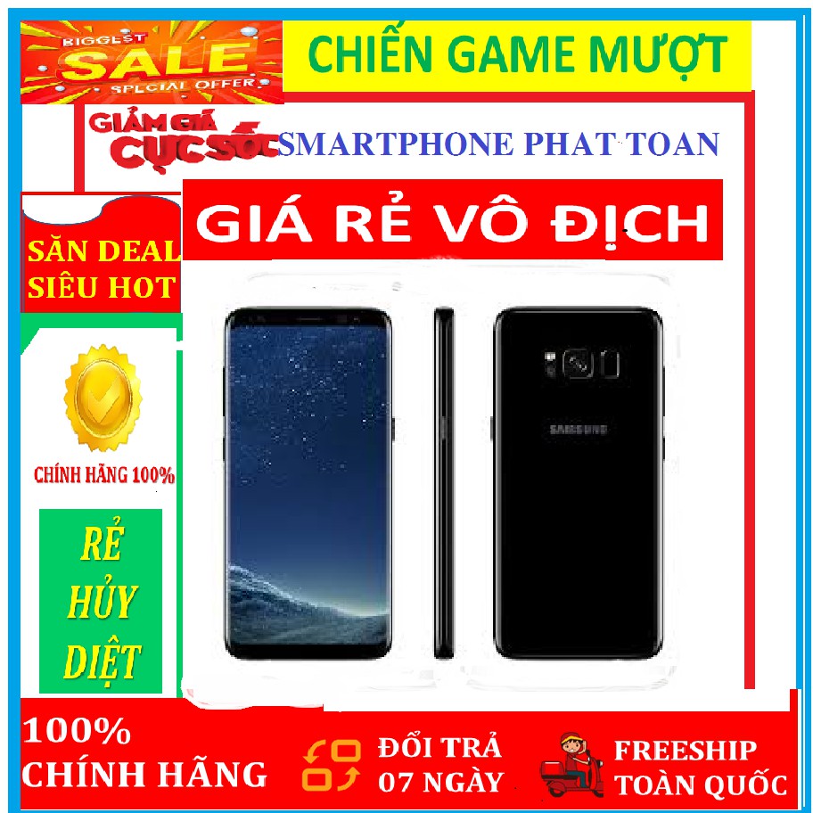 Điện thoại Samsung Galaxy S8 Plus ram 4G rom 64G mới Fullbox - Máy Chính Hãng PUBG - FREE FIRE - LIÊN QUÂN mượt