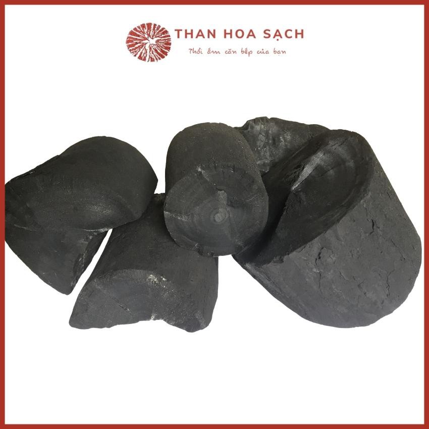 10kg than củi nướng. Dùng nướng thức ăn, trồng lan, xông hơ. Nhiệt lượng cao, lâu tàn, không nổ, không hoá chất độc hại