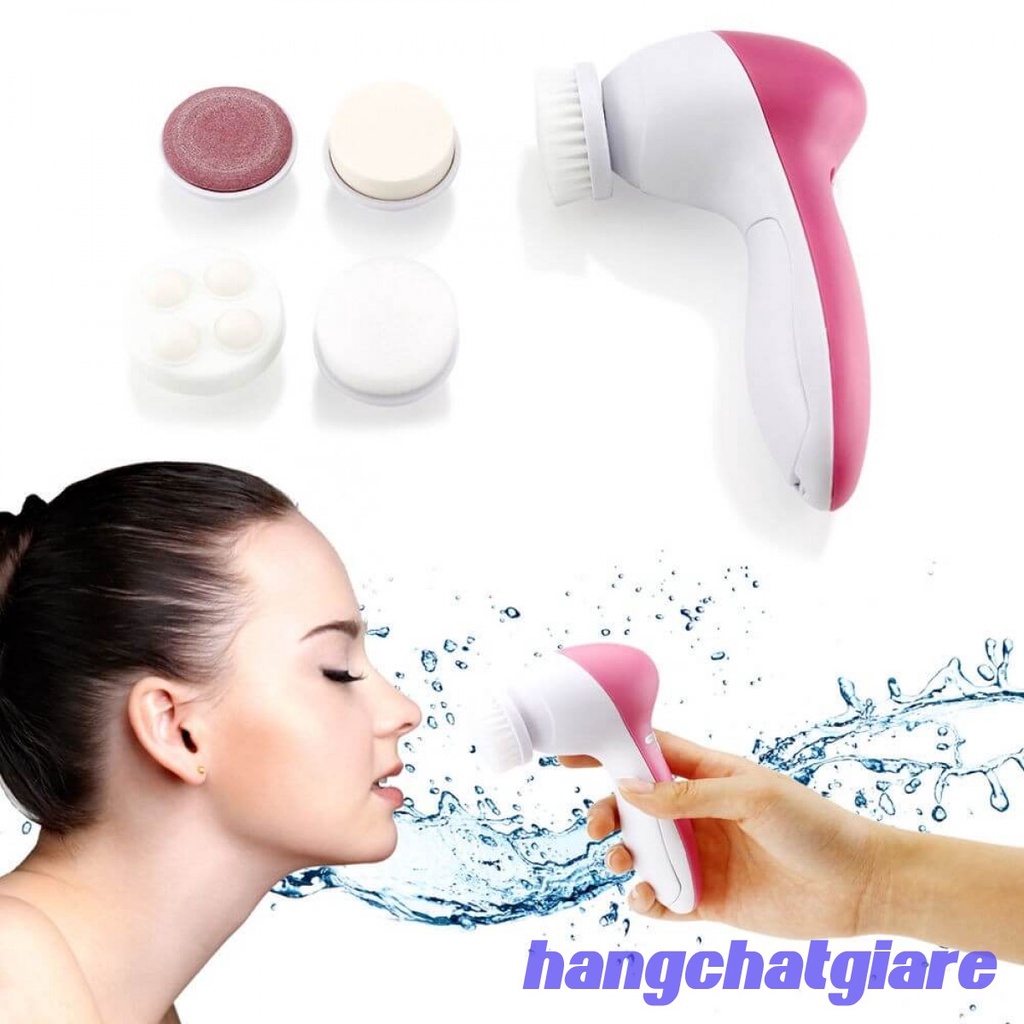 [HCM]Máy rửa mặt dùng cho spa Máy rửa mặt massage 5 trong 1 beauty care massager may massage mat. HOT SALE 50%