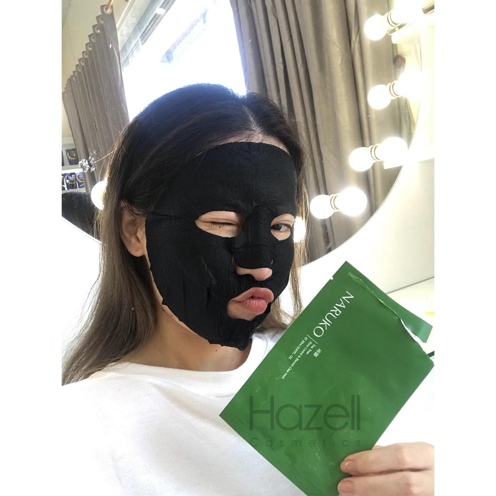 Mask Tràm Trà Cho Da Mụn, Kiểm Soát Dầu Naruko Tea Tree Shine Control & Blemish Clear Mask 26ml Kbeautyvn | Thế Giới Skin Care