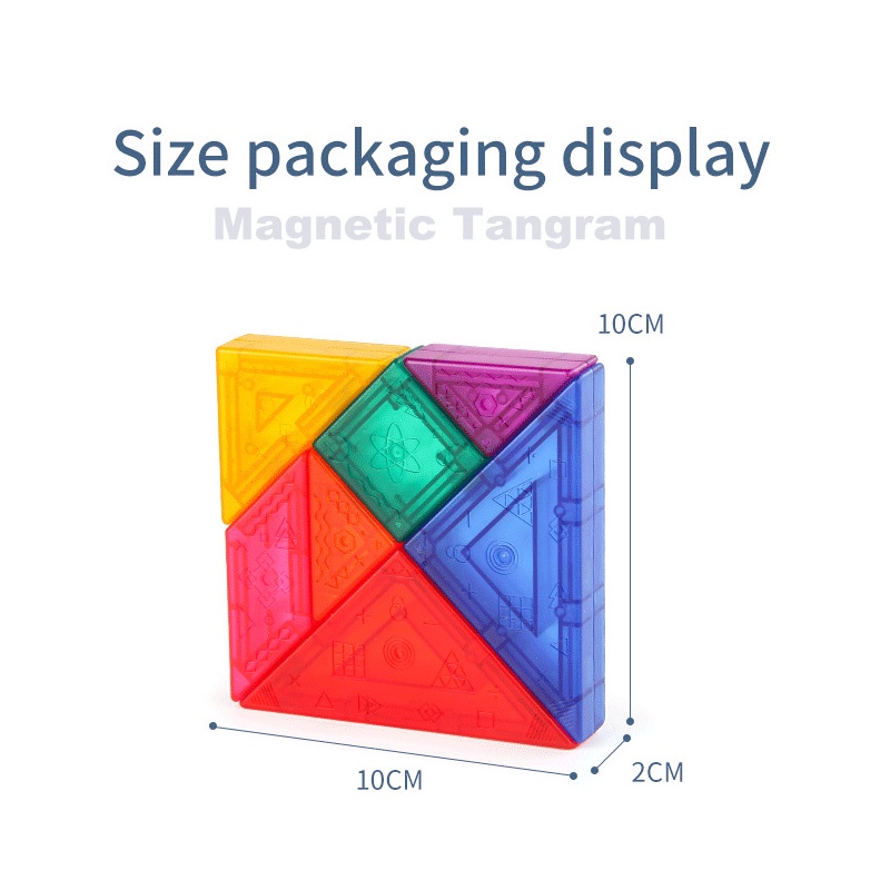 Đồ chơi ZHANQI TOYS trí uẩn tangram ghép hình giáo dục trí tuệ phát triển tư duy