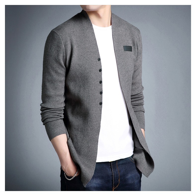 Áo Khoác Cardigan Nam phong cách Hàn Quốc Trẻ Trung
